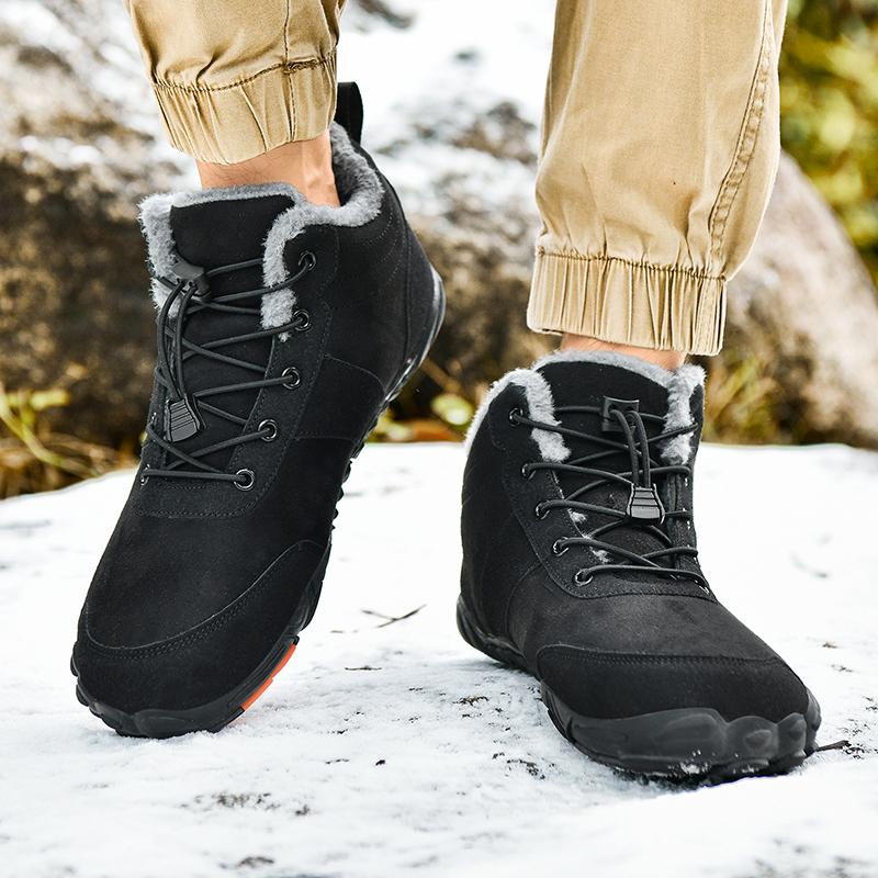 Warme Plüsch Paar Schneestiefel Winter Herren Stiefeletten Outdoor Rutschfest Herren Arbeitsstiefel Mode Winter Sneaker Große Größe 36-48
