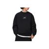 Li-Ning Sports Trend Series Letter Logo Print Round Neck Pullover Loose Casual Long Sleeve Sweatshirt Unisex Tops Black AWDT063-2