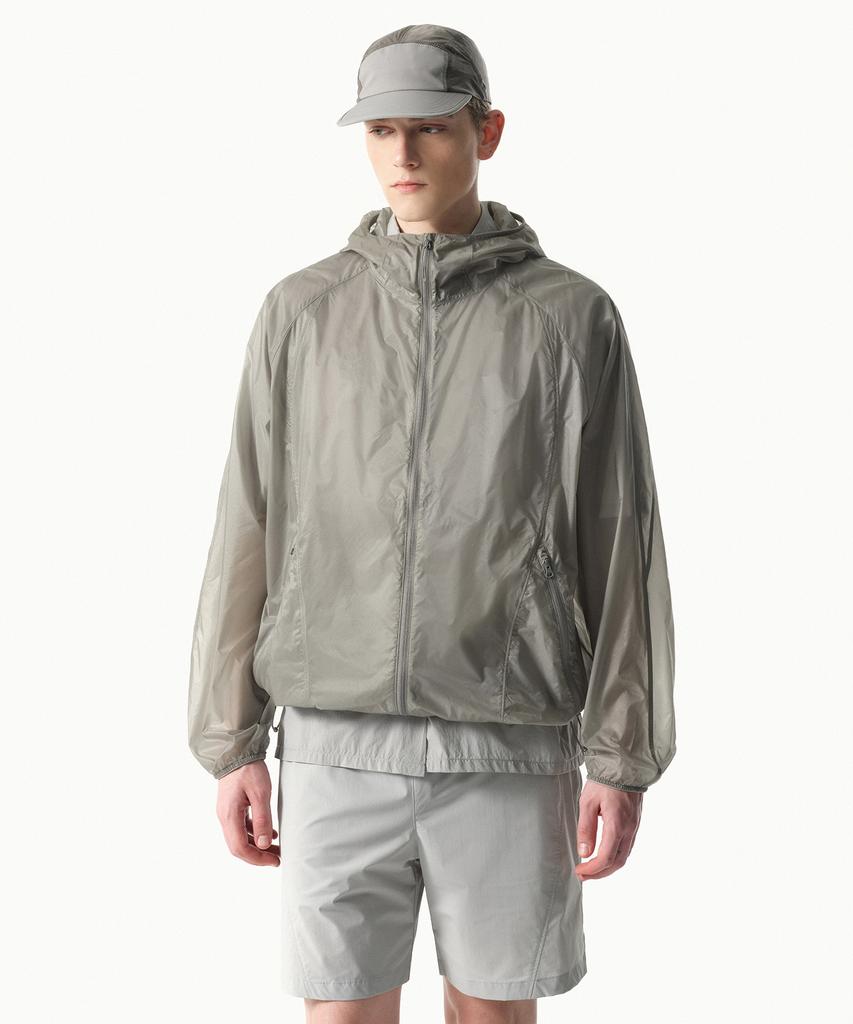 Musinsa Standard [City Leisure] Airweight Sheer Windbreaker Jacket [Light Grey]