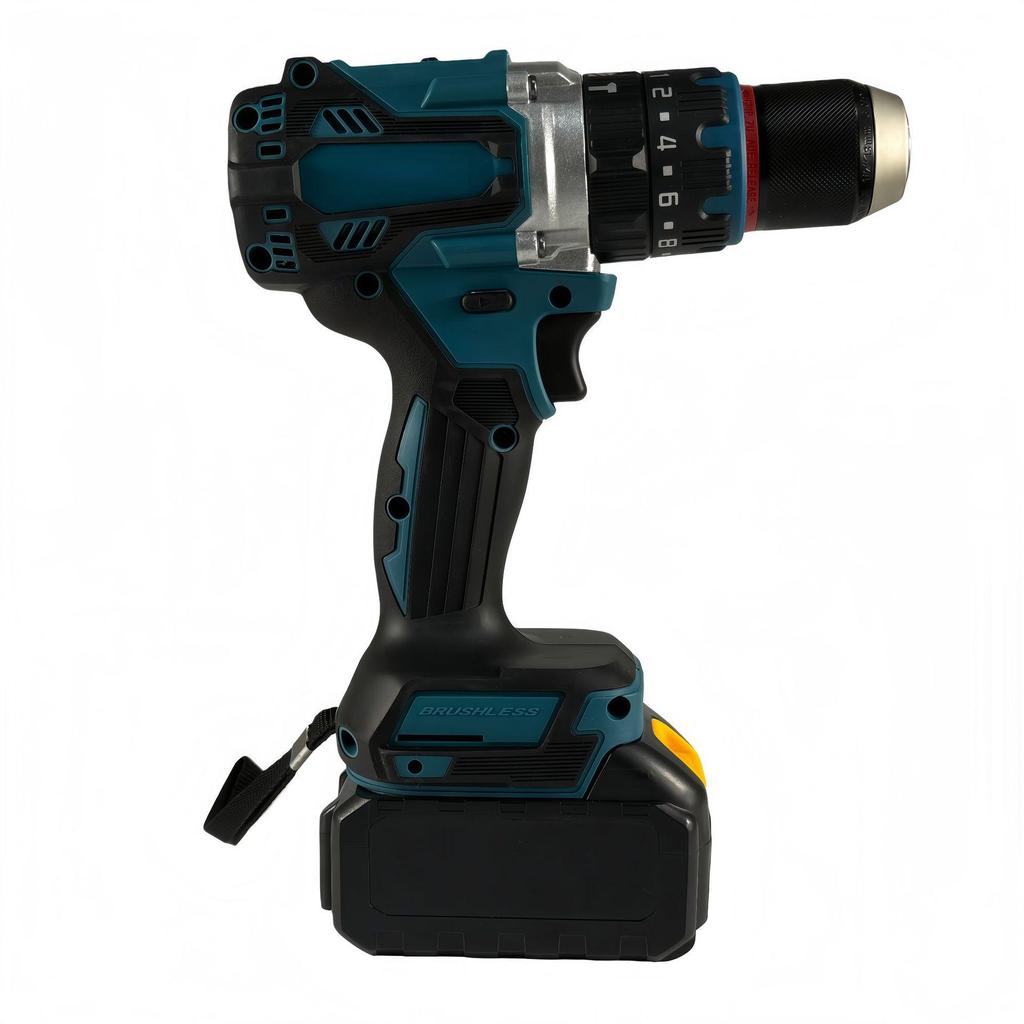 13mm Brushless 21V Lithium Ice Drill, 120Nm Torque Handheld Impact Pistol Drill