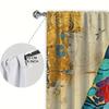 2pcs- Bohemian Cat Print Curtains   Pole Bag Curtains 42*84   Bedroom and Living Room   Home Decoration   Room Decoration