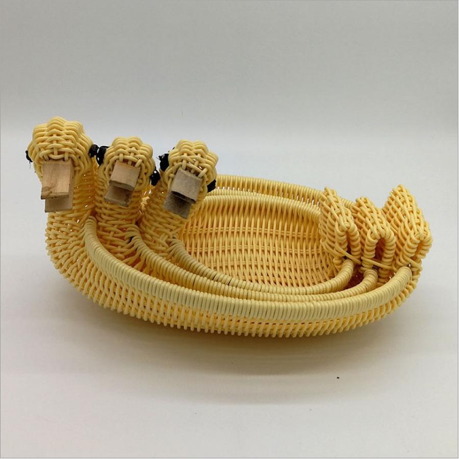 Cesta de Armazenamento Cesta de Frutas Estante de Mesa de Centro para Sala de Estar Criativa Moderna Casa Plástico Cestas de Vime Decorativas de Mesa