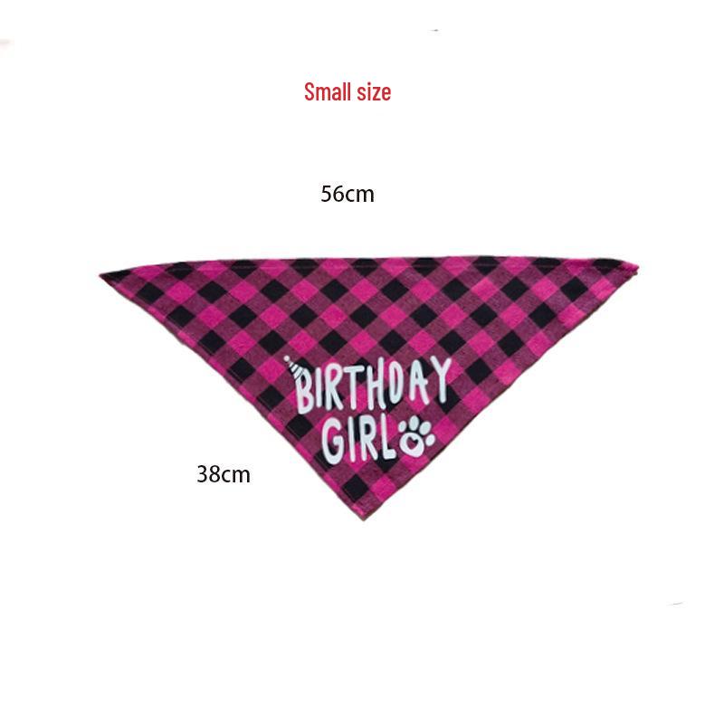 Pet Birthday Set: Dog Bib, Hat, Banner, Number Flags, Party Props