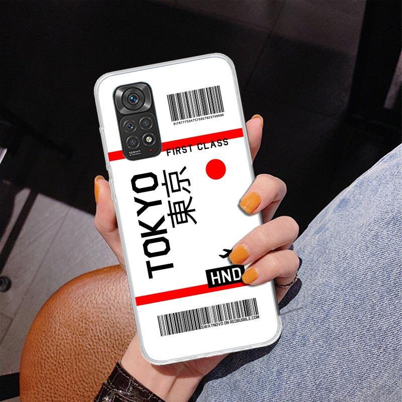 Travel Ticket Label Phnoe Case for Phnoe Case for Xiaomi Redmi Note 15 14 14S 13 Pro Plus 12 12S 11S 11E 10S 10 11T 5G Unique Co