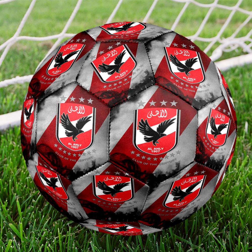 Ahly Football Club Printed Size 5 Soccer Balls, High-Quality, Anti-Slip, Protective Football, A Unique Gift , Birthdays, Christmas Gifts