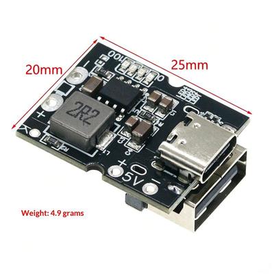 1 Set Charging Protection Board Type-C Usb 5V 2A Charge Discharge Module Boost Converter Power 4.2V 4.35V 18650 Lithium Battery