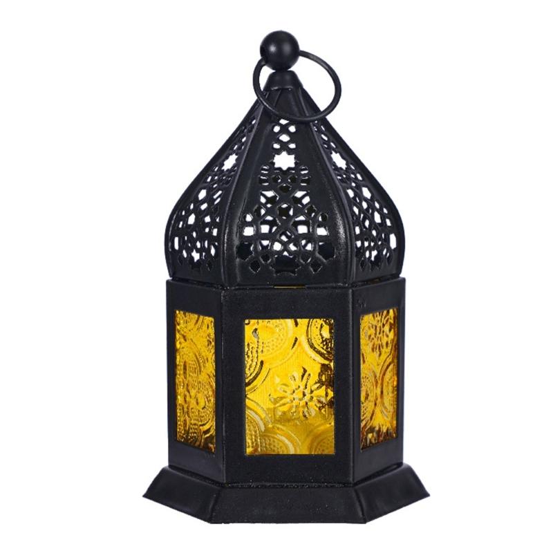 Moroccans Lantern Battery Operated Decorative Lantern Outdoor Indoor Table Lamp for Ramadans,Weddings, Parties,Event