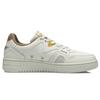 Li Ning Synthetic Leather Slip Resistant Abrasion Resistant Low Top Skateboard Shoes Men's White Yellow AGCR317-4