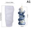 Snake Coiled Around Pillar Relief Cylindrical Candle Silicone Mold Cylinder Resin Silicone Mould Coiled Snake Gypsum Molds