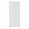 BERG Bathroom Cabinet White 40 x 34 x 80 cm Solid Pine Wood