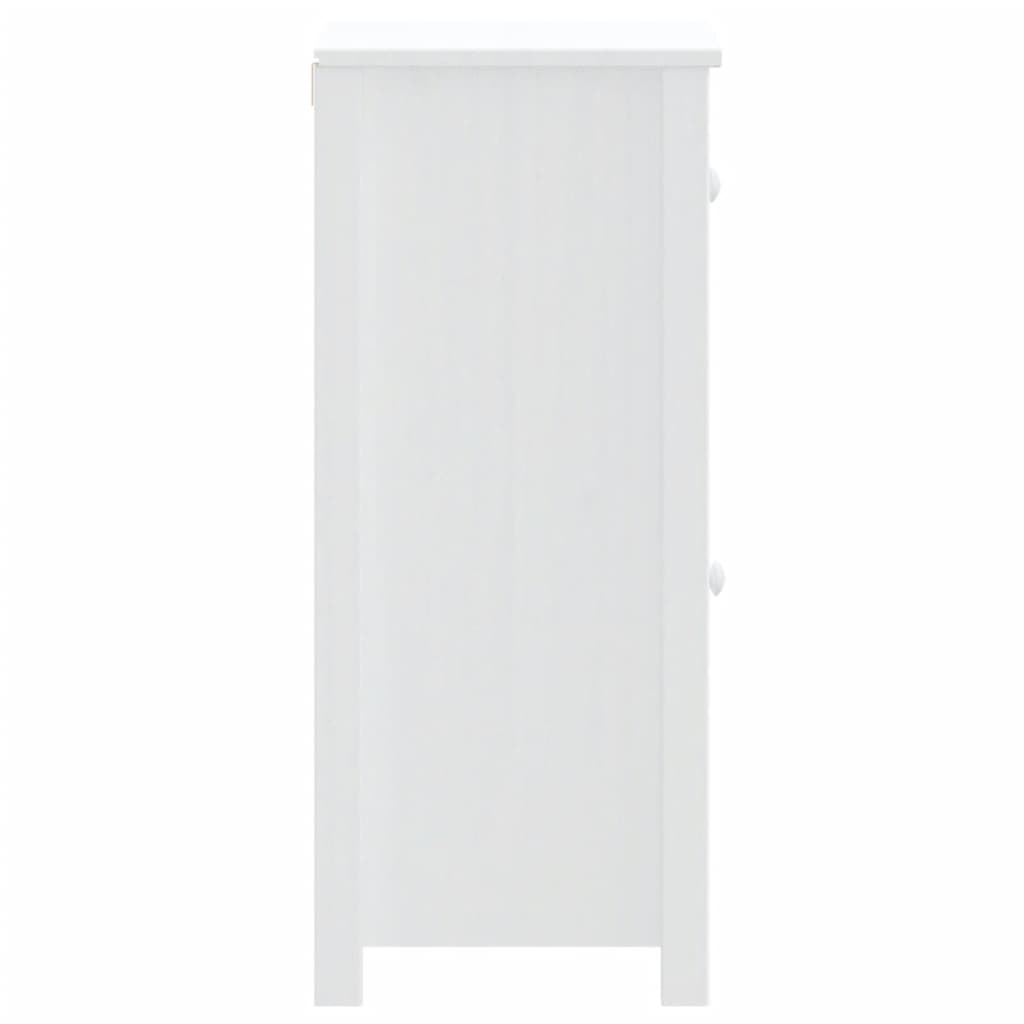 BERG Bathroom Cabinet White 40 x 34 x 80 cm Solid Pine Wood