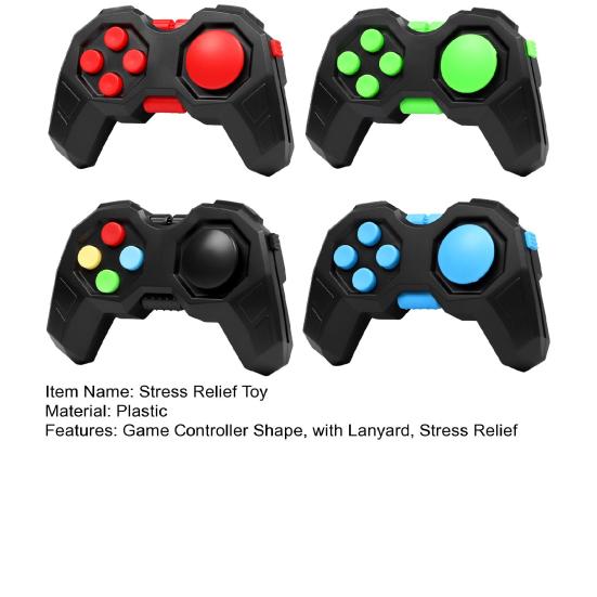 Brinquedo Fidget de Controle de Jogo com Cordão Alívio de Estresse Mini Gamepad Joystick Roller Clicker Brinquedo Ferramenta de Descompressão para Casa Escritório Trabalho