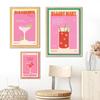 Nordic Vintage Cocktail Mojito Juice Drinks Bar Posters and Prints Wall Art Canvas Painting Wall Pictures for Living Room Decor