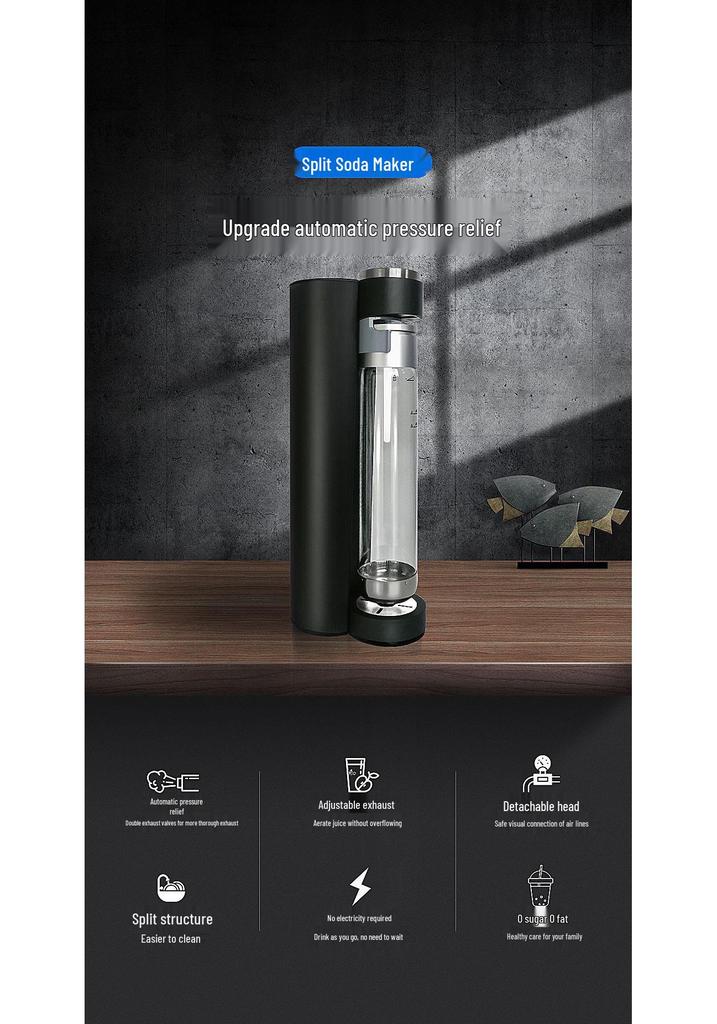 1000ML Desktop Soda Maker & Sparkling Water Machine