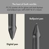 Lamy Safari Twin Pen EMR All Black Stylus and Ballpoint Pen for Many Android Devices Ergonomic Grip Write and Draw On Digital Media and (POM Tip) -