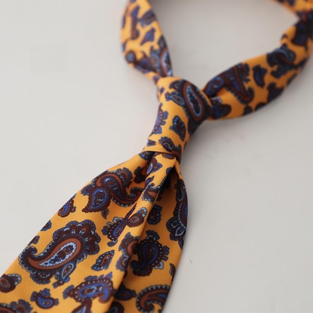 Elegant Printed Neckties 9cm Width Luxury Neck Ties New Paisley Necktie  Gentleman Accessories