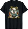 Funny Bulldog Dog Hippie T-Shirt Gift Unisex T-Shirt