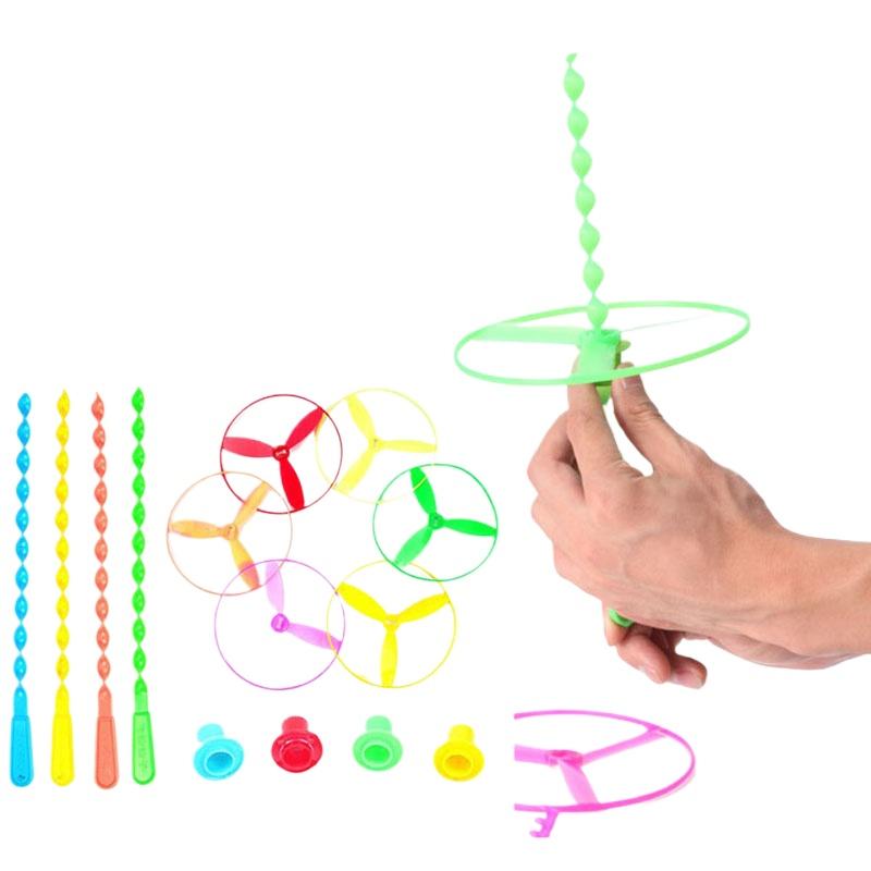 5pcs Fun Outdoor Play Toy Sports Children Hand Made Rotating Dragonfly Flying Games Summer Toys for Kids Outdoor
