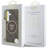 Case for Samsung Galaxy S25 Guess 4G Glitter MagSafe Brown