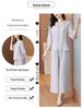 Summer 2026 Women's Cotton Linen Suit - Stylish Solid Color Two-Piece Set for Young Mothers