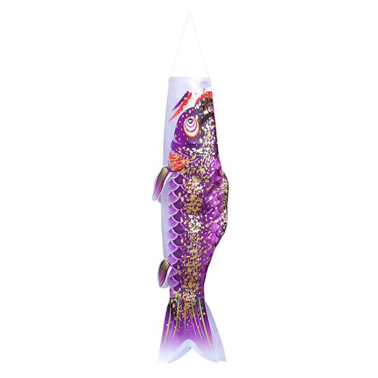 

Japanese Carp Windsock Outdoor Hanging Fish Shaped Flag Kite Wind Socks for Garden Backyard Home Sushi Bar Restaurant Decoration S