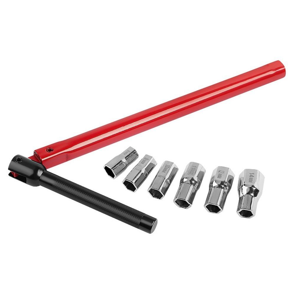 

Durable 8-14mm Tap Spanner Dual-ended Adjustable Wrench Angled Handle Steel Material Basin Wrench Plumbing Repair