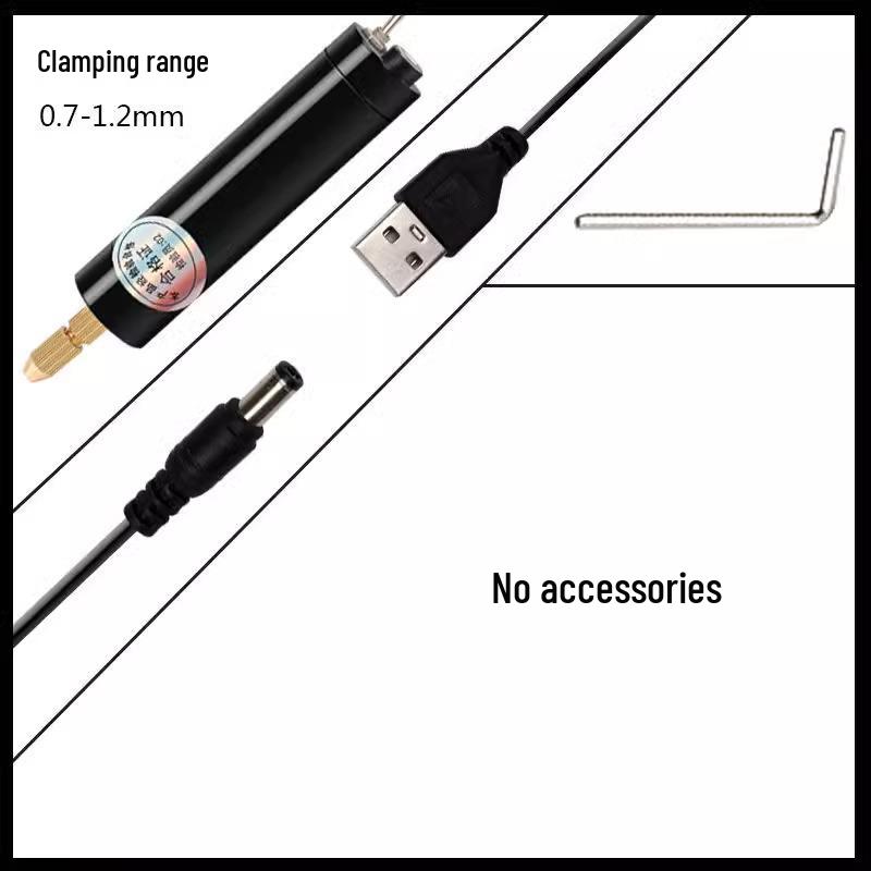 Handmade Mini Electric USB Drill for Crystal Epoxy & Walnut Polishing