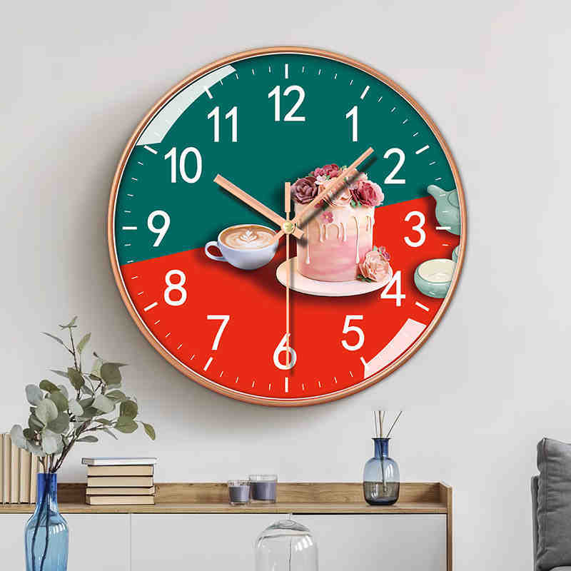 8-inch 20cm Silent Wall Clock, Living Room, Bedroom, Home, Creative, Fashionable, Simple, Modern Cartoon Clock