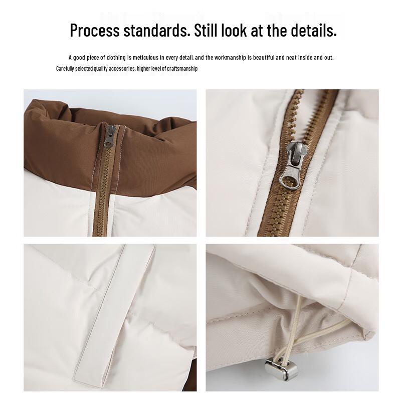 Mark Fairwhale Men's American Style Stand Collar Cotton Jacket