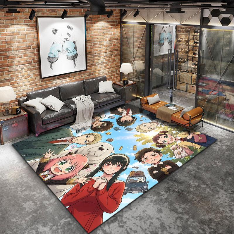 Spy Family Carpet Rug For Living Room Bedroom Home Sofa Decoration Kids Play Nonslip Floor Mat