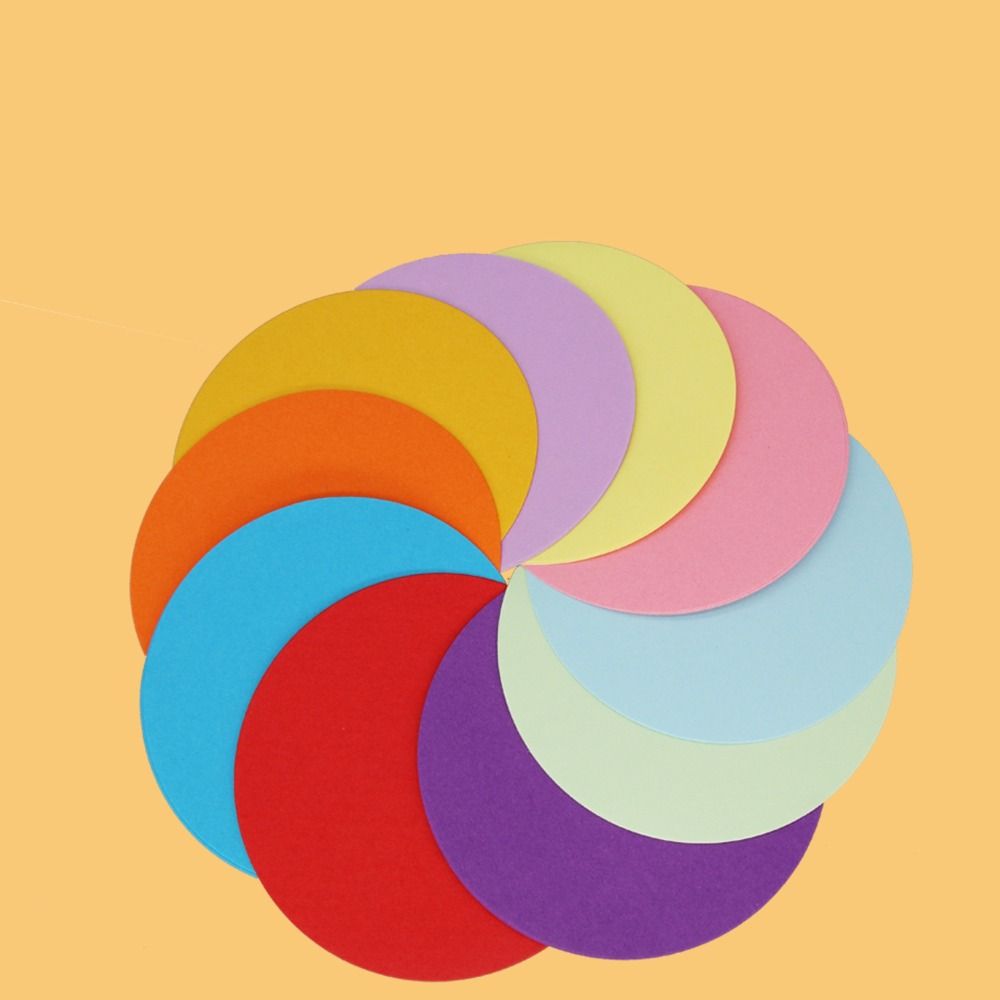 

500 шт. набор разноцветных бумажных вырезов разных цветов, круглые вырезы ручной работы