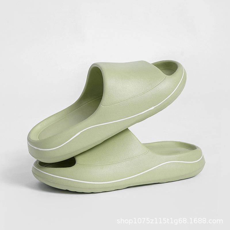 

Летние новые женские шлепанцы на толстой подошве, нескользящие, простые, повседневные, модные, универсальные, легкие, для пляжа 39-40 светло-зеленый