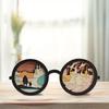 1Pc Wizard Wooden Glasses Desktop Decoration Ornaments, Halloween Christmas Gift