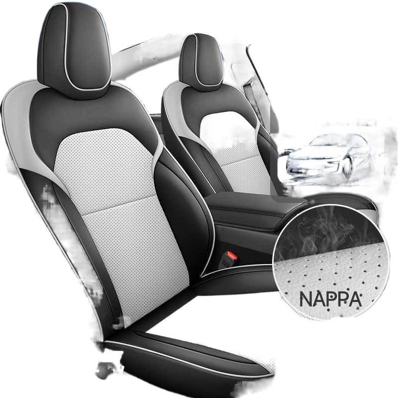Tesla Model Y All-Season Wear-Resistant Leather Seat Covers & Cushions