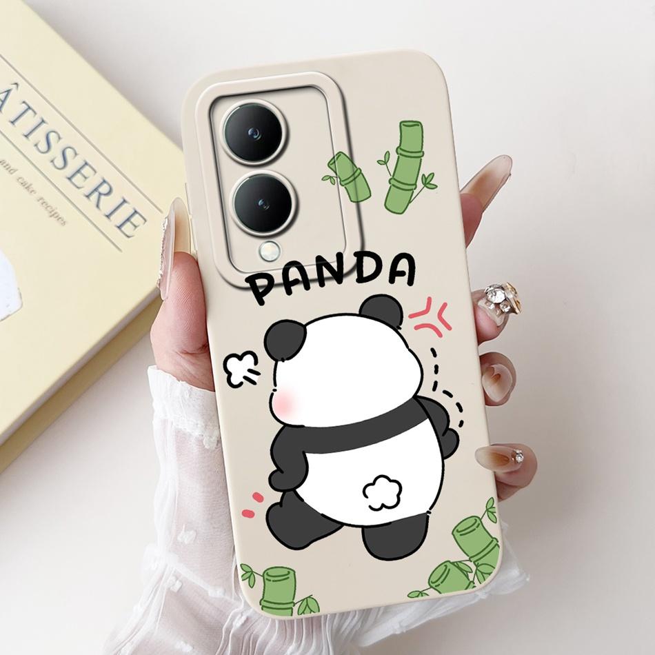 For Vivo Y17s Case VivoY17s Y 17S 4G 2024 Cute Panda Rabbit Cartoon Soft Silicone Shockproof Phone Cases