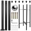 10Ft Tall Heavy Duty Street Lamp Post Weather-Resistant Heavy-Duty Street Light Poles for Landscape & Pathway Outdoor Lighting