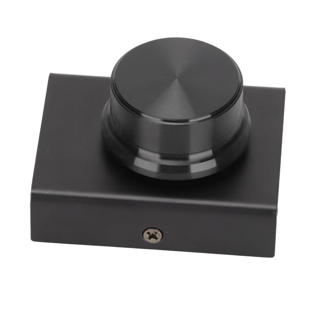 USB Volume Control One Key Mute Function 2m 6.6ft Cable Metal Case Black Computer Volume Knob for Win