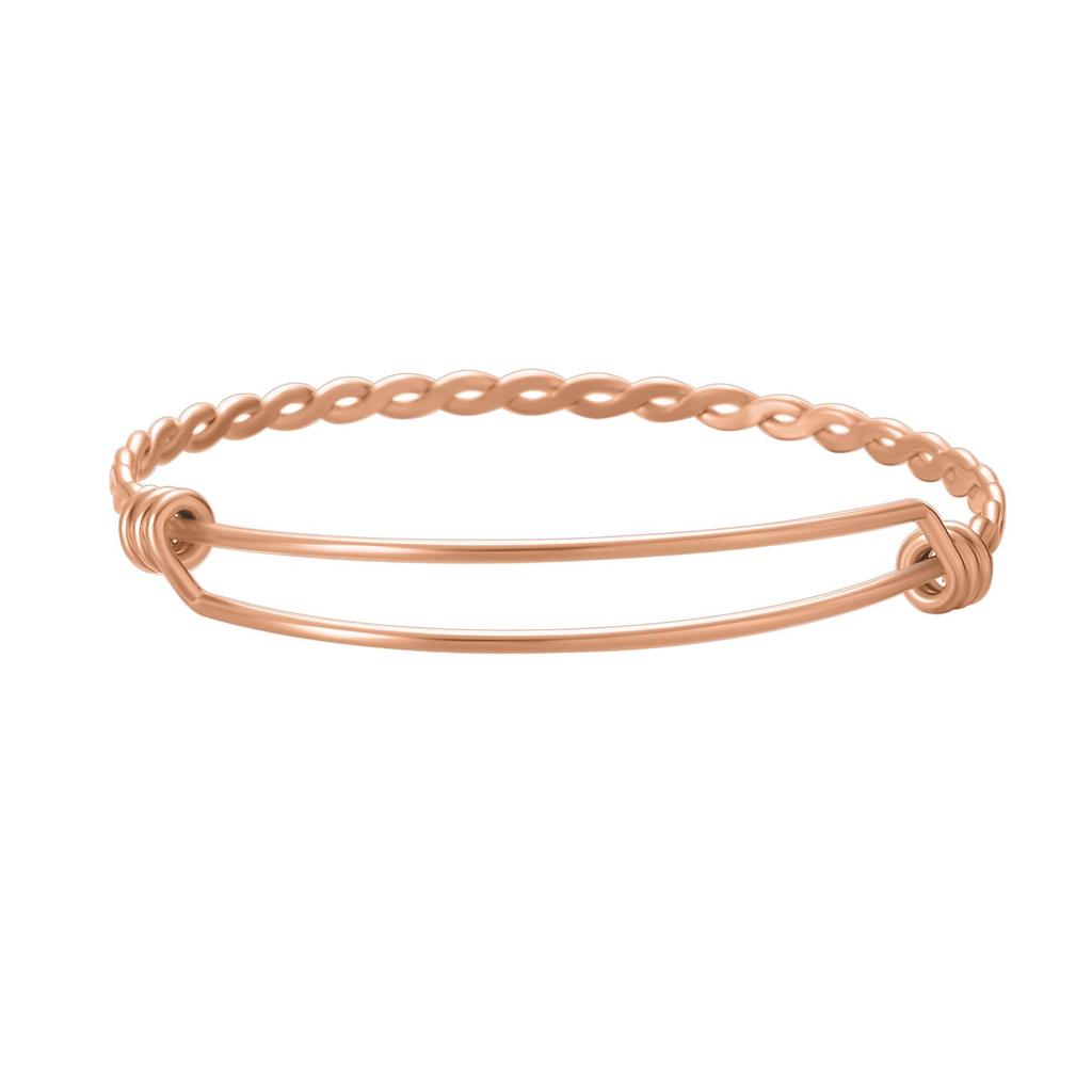 Cross-Border Exclusive Stainless Steel Twisted Rope Sliding Bangle, Retractable Bracelet Jewelry.