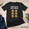 Hamburger Six Pack T-Shirt  Gym Fitness Cheeseburger Unisex T-shirt