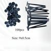 Nylon Electronic Zip Ties 100 Pcs Professional Self-Locking Cable Tie Straps Black UV Multi-Purpose Tie for Garden Fence Outside