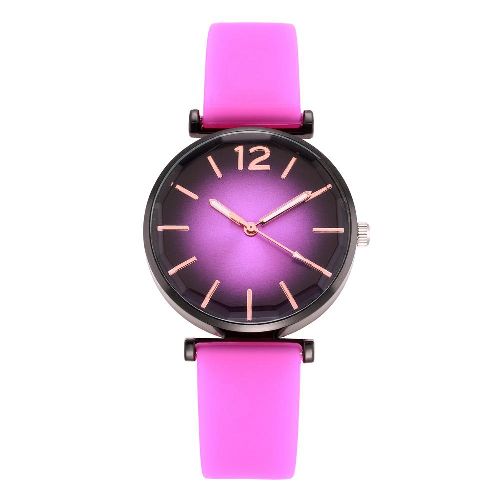 Elegant Rhombus Glass Women's Quartz Wristwatch with Silicone Strap