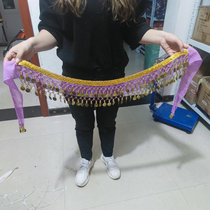 Indian Belly Dance Coin Waist Chain for Performance and Practice