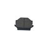 YX Brake Pads: Semi-metallic, Black, Square Hole, ATV Compatible (350102-102-0000).