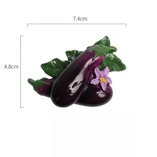 3d Simulation Rural Vegetables Fruits Refrigerator Magnetic Stickers Fridge Magnets Watermelon Onion Eggplant Pepper Cute Model