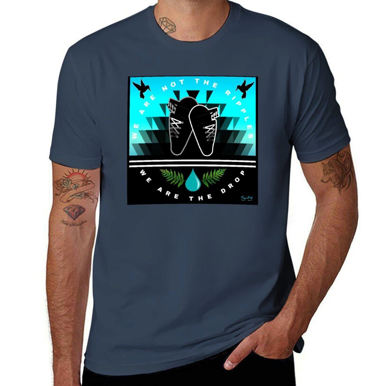 WE ARE THE DROP ICWA Design TShirt Plus Size Summer Casual TShirt S