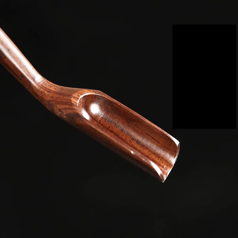 1 pz Accessori per il tè Cinese Kongfu Legno Bambù Stile retrò Cucchiaio da tè naturale Cucchiaio delicato Cucchiaino da tè portatile in bambù