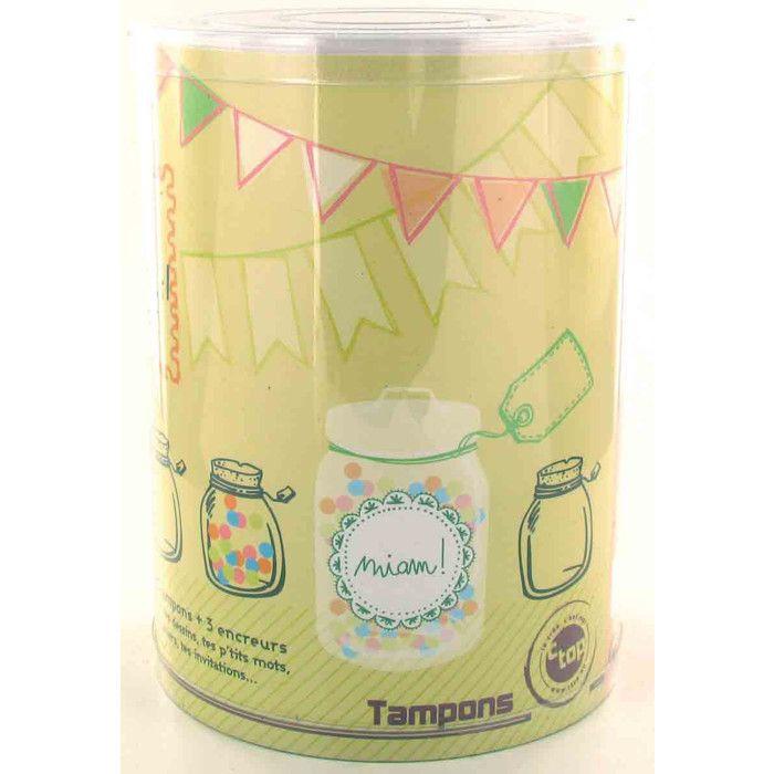 Tampons et encreurs Set de 13 pièces Quelles étiquettes