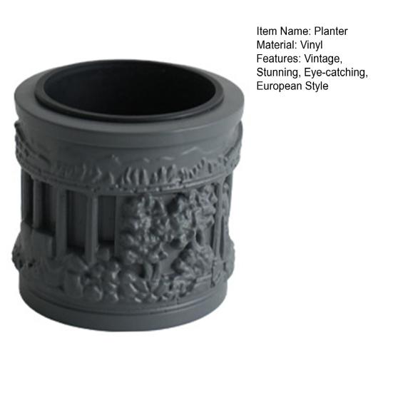 Yousheng Mini Roman Column Planter, Vintage Embossed Flower Pot, Small Greek Pillar Shaped Plant Container for Indoor Outdoor, Home Garden Decor
