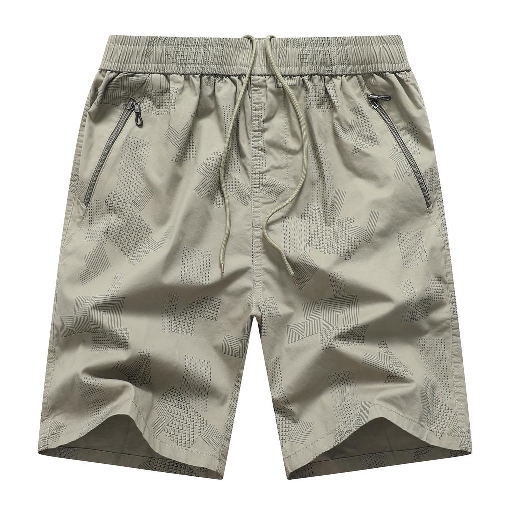Big Size Men's Casual Shorts Summer Light Weight Shorts Outdoor Sports Cool Breathable Beach Relaxed Fit Cotton Cargo Shorts