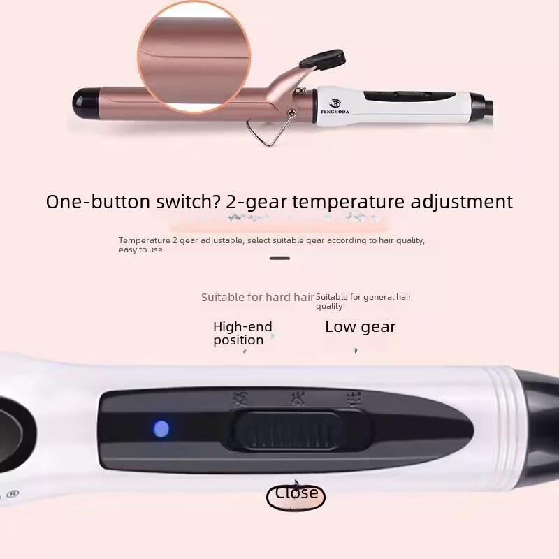 Kompaktowa elektryczna lokówka do małych, cienkich loków - Kompatybilna ze standardami UE, Wielkiej Brytanii i USA